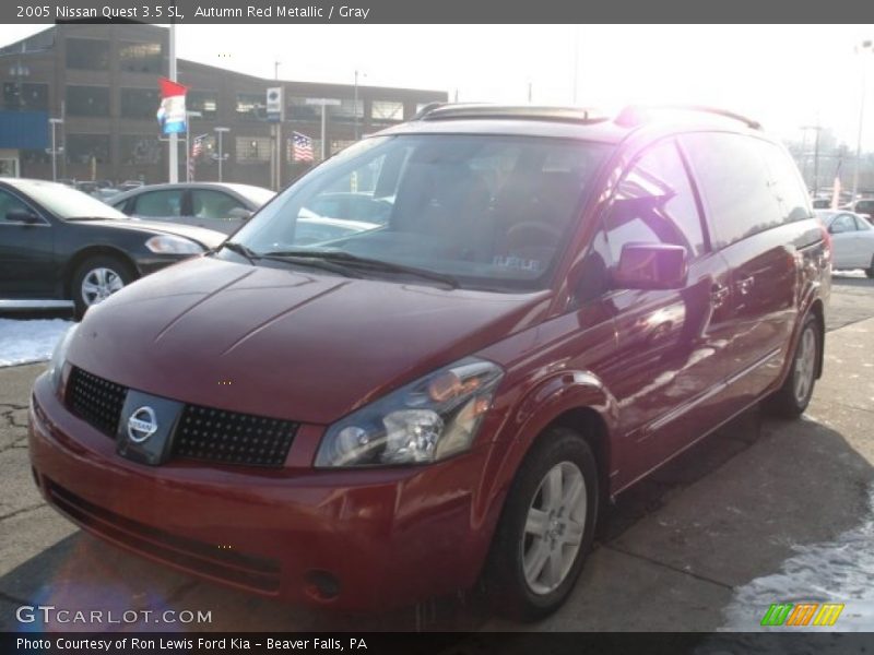 Autumn Red Metallic / Gray 2005 Nissan Quest 3.5 SL