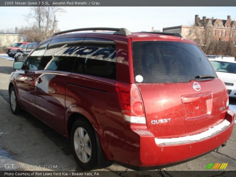 Autumn Red Metallic / Gray 2005 Nissan Quest 3.5 SL