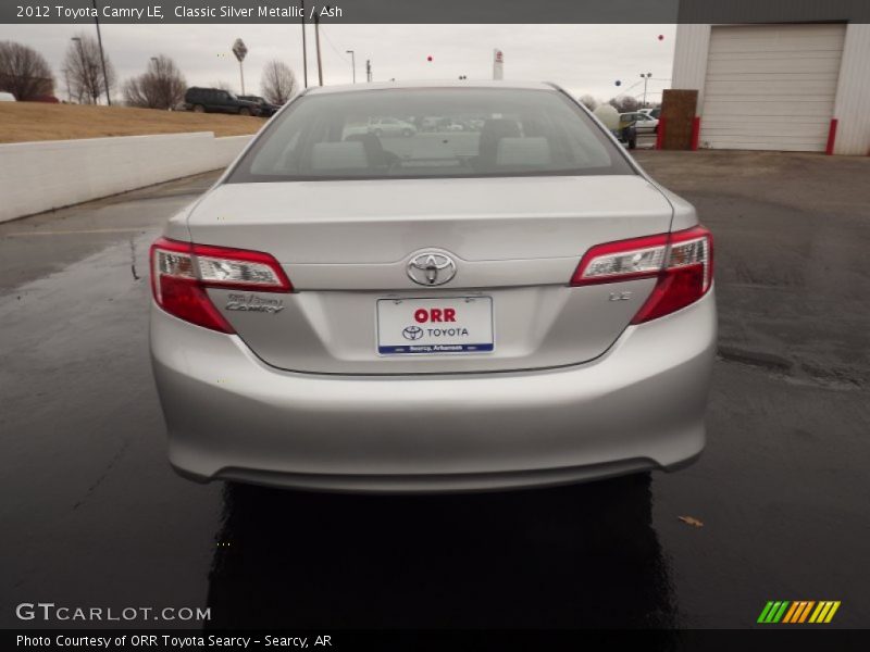 Classic Silver Metallic / Ash 2012 Toyota Camry LE