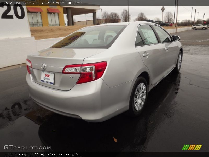 Classic Silver Metallic / Ash 2012 Toyota Camry LE