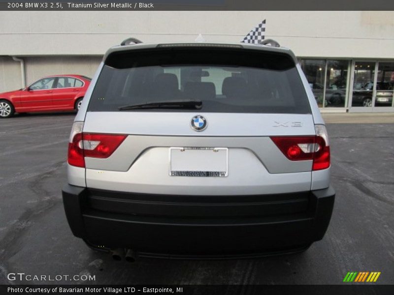Titanium Silver Metallic / Black 2004 BMW X3 2.5i