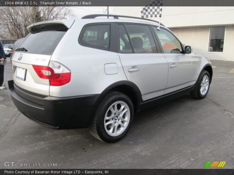Titanium Silver Metallic / Black 2004 BMW X3 2.5i