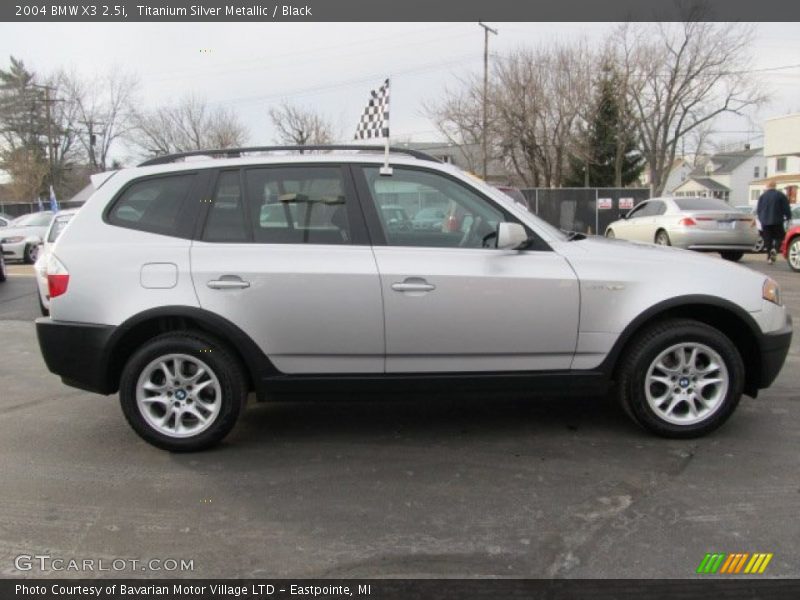 Titanium Silver Metallic / Black 2004 BMW X3 2.5i