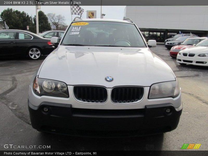 Titanium Silver Metallic / Black 2004 BMW X3 2.5i