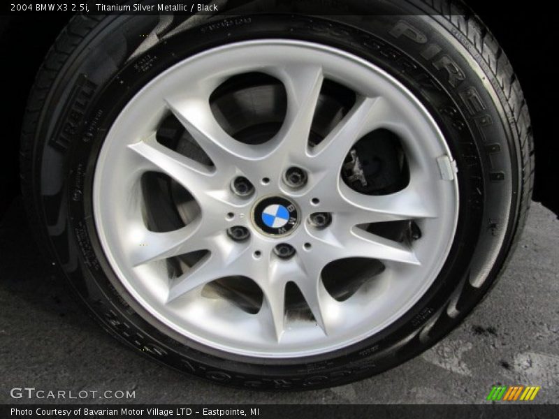 Titanium Silver Metallic / Black 2004 BMW X3 2.5i