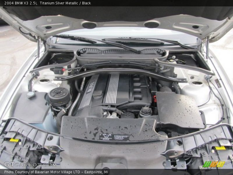 Titanium Silver Metallic / Black 2004 BMW X3 2.5i