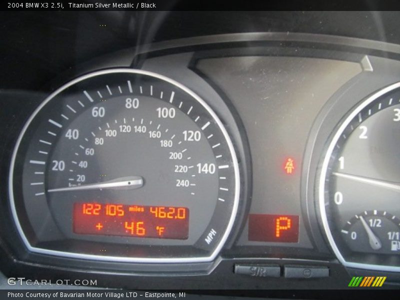 Titanium Silver Metallic / Black 2004 BMW X3 2.5i