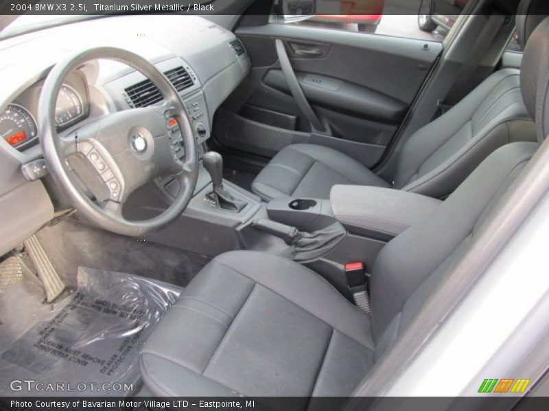 Titanium Silver Metallic / Black 2004 BMW X3 2.5i