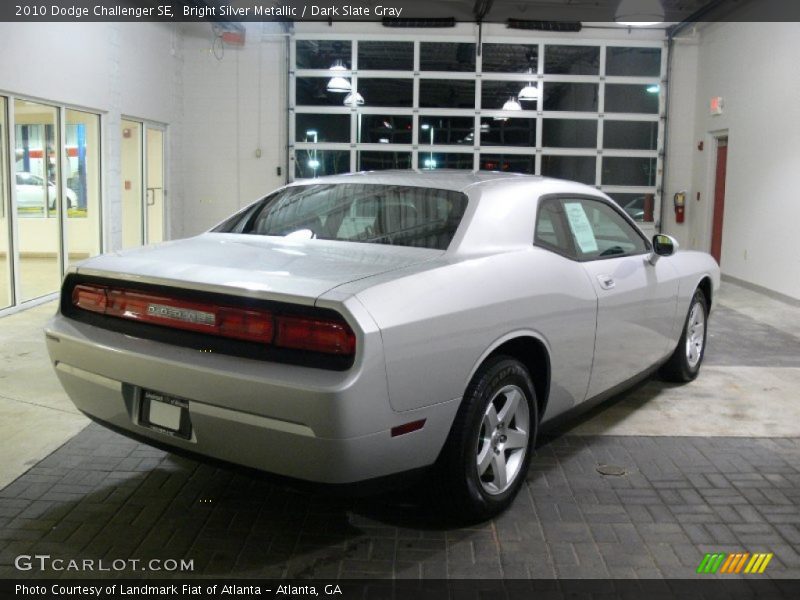 Bright Silver Metallic / Dark Slate Gray 2010 Dodge Challenger SE