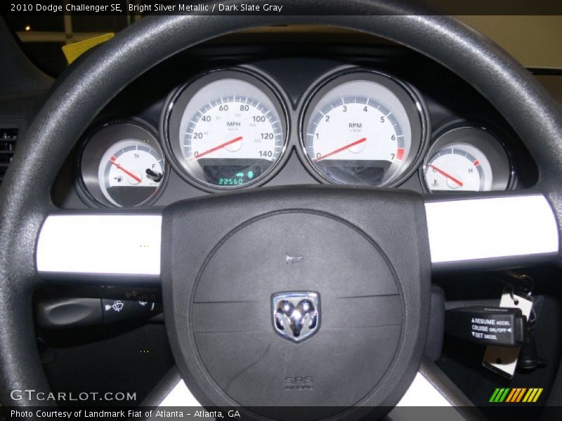 Bright Silver Metallic / Dark Slate Gray 2010 Dodge Challenger SE