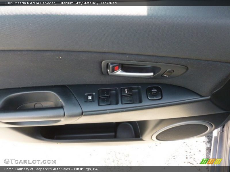 Titanium Gray Metallic / Black/Red 2005 Mazda MAZDA3 s Sedan