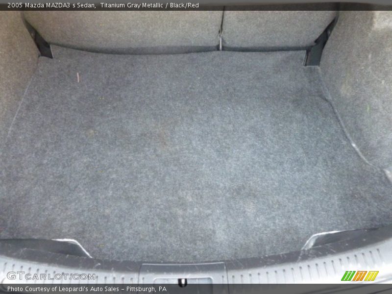 Titanium Gray Metallic / Black/Red 2005 Mazda MAZDA3 s Sedan