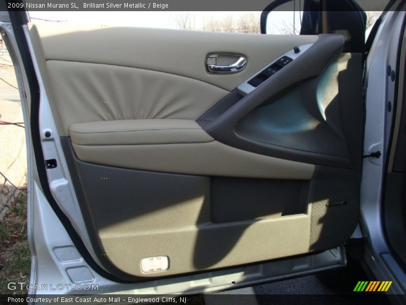 Brilliant Silver Metallic / Beige 2009 Nissan Murano SL
