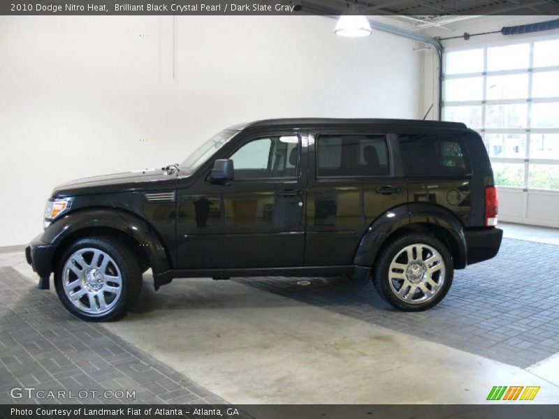Brilliant Black Crystal Pearl / Dark Slate Gray 2010 Dodge Nitro Heat