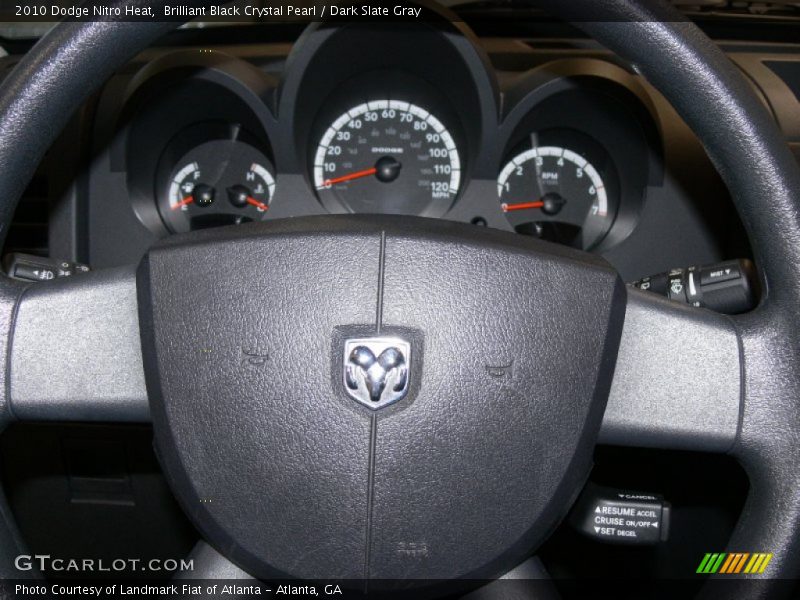 Brilliant Black Crystal Pearl / Dark Slate Gray 2010 Dodge Nitro Heat