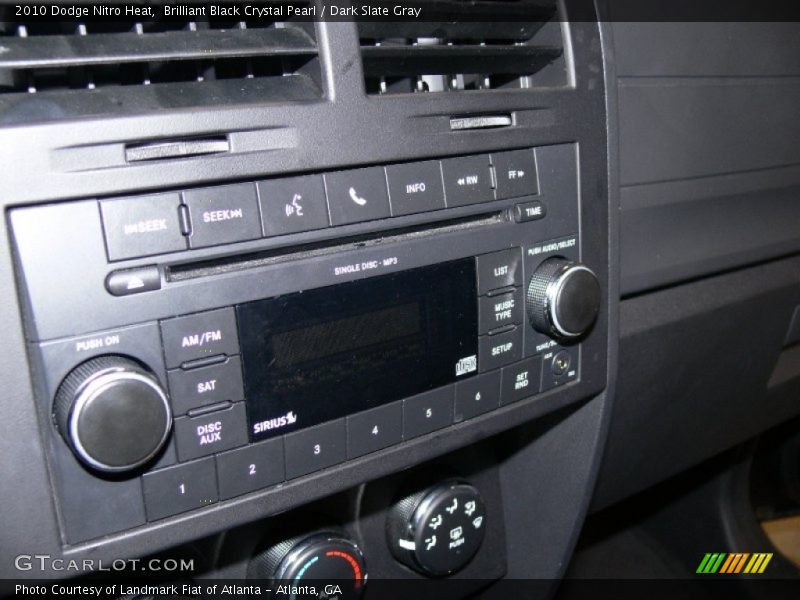 Brilliant Black Crystal Pearl / Dark Slate Gray 2010 Dodge Nitro Heat