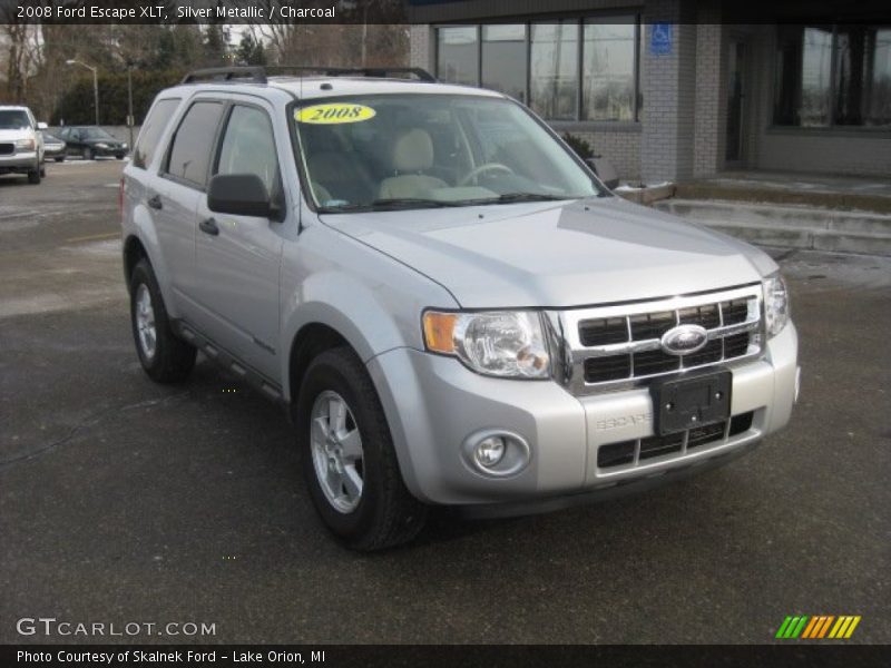 Silver Metallic / Charcoal 2008 Ford Escape XLT
