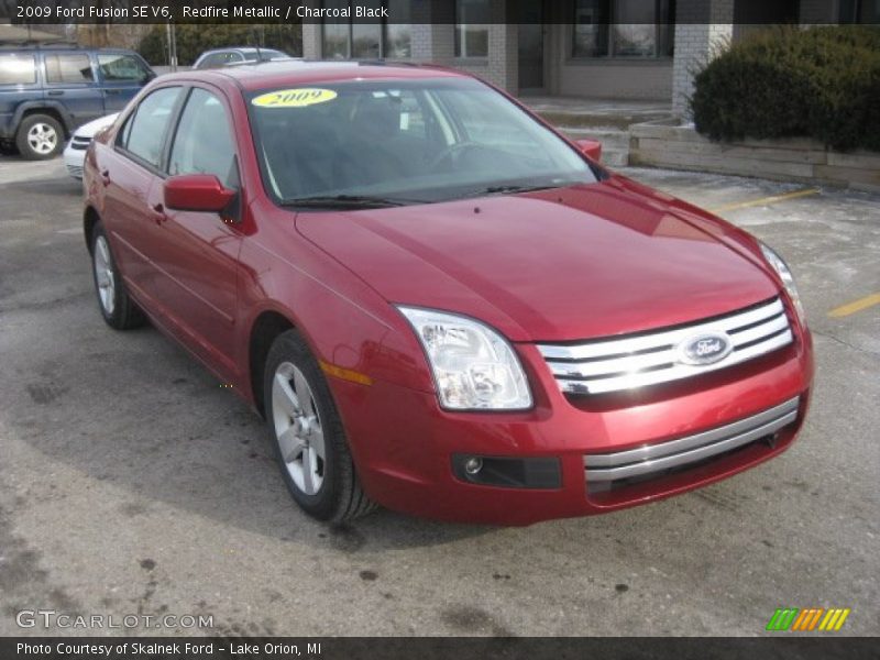 Redfire Metallic / Charcoal Black 2009 Ford Fusion SE V6