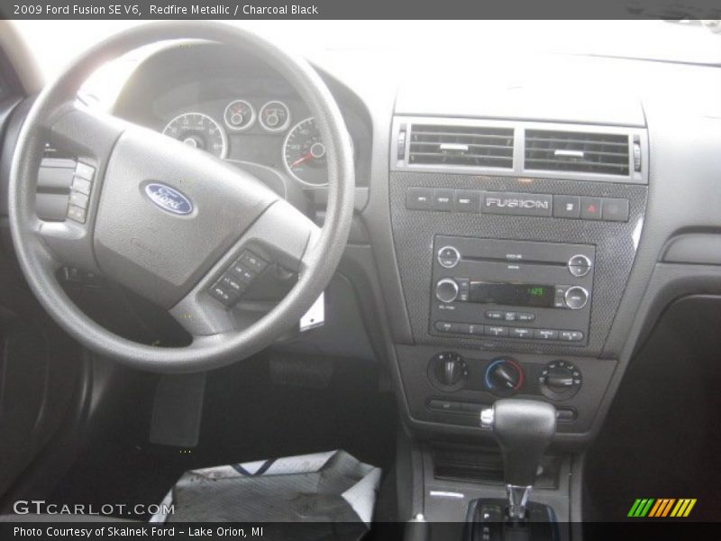 Redfire Metallic / Charcoal Black 2009 Ford Fusion SE V6