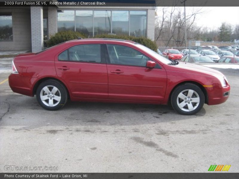 Redfire Metallic / Charcoal Black 2009 Ford Fusion SE V6