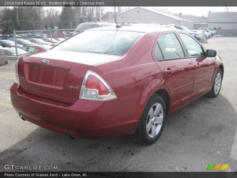 Redfire Metallic / Charcoal Black 2009 Ford Fusion SE V6