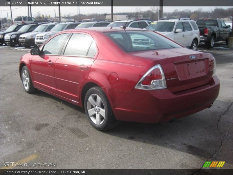 Redfire Metallic / Charcoal Black 2009 Ford Fusion SE V6