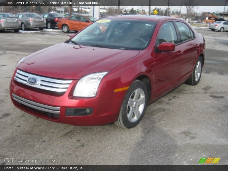 Redfire Metallic / Charcoal Black 2009 Ford Fusion SE V6