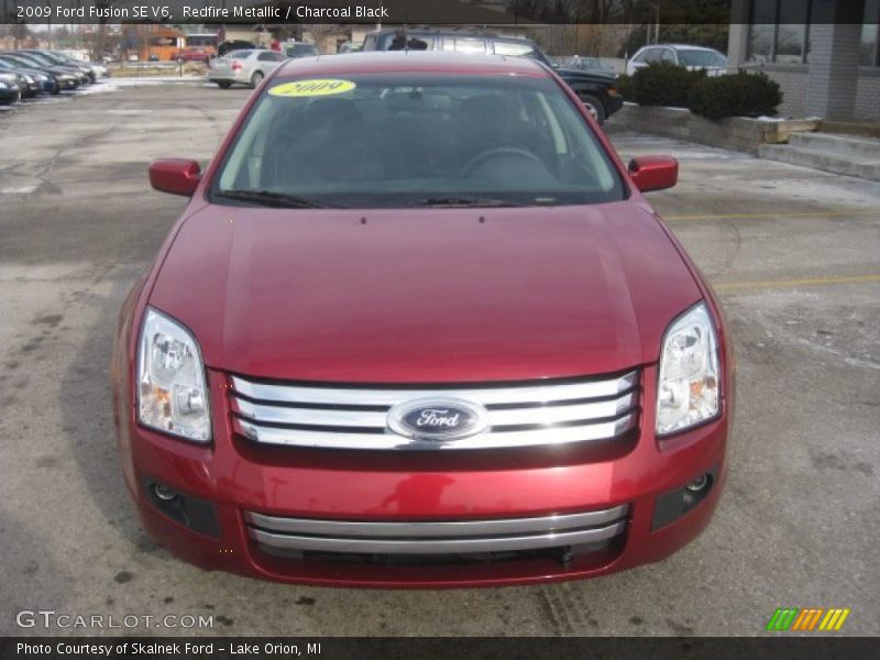 Redfire Metallic / Charcoal Black 2009 Ford Fusion SE V6