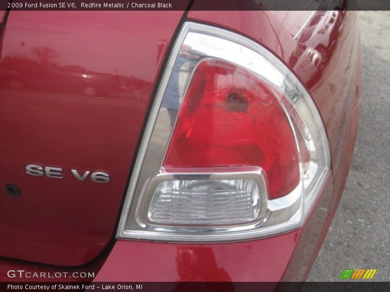 Redfire Metallic / Charcoal Black 2009 Ford Fusion SE V6