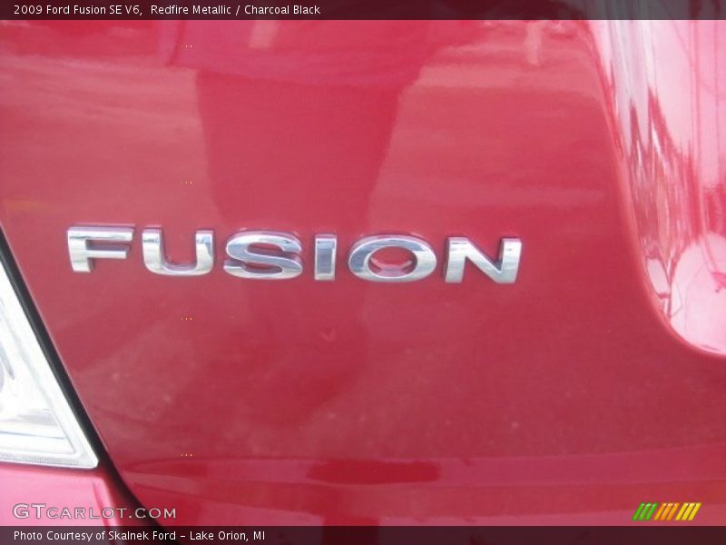 Redfire Metallic / Charcoal Black 2009 Ford Fusion SE V6