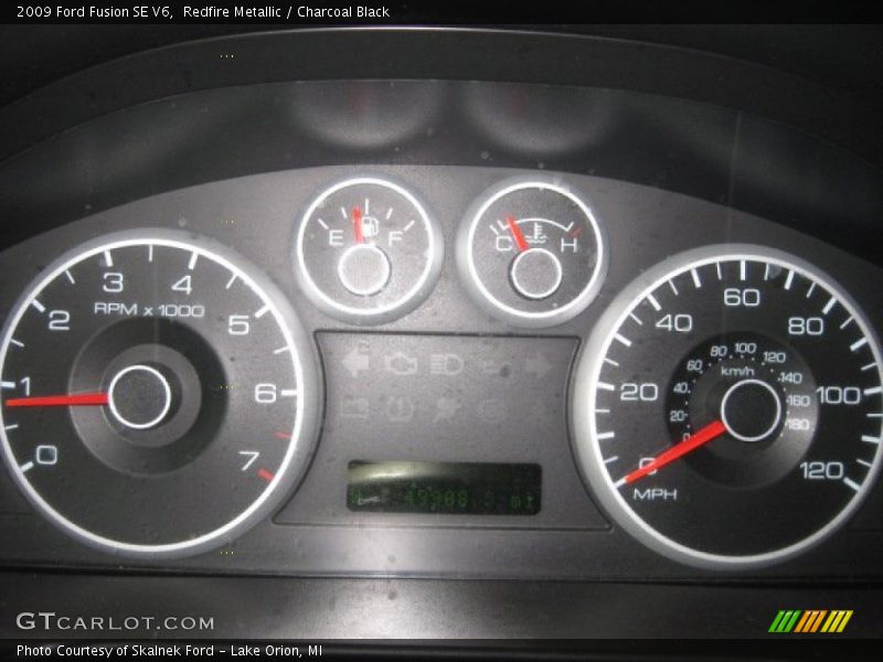 Redfire Metallic / Charcoal Black 2009 Ford Fusion SE V6