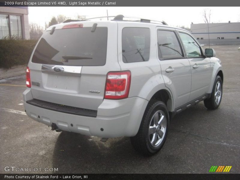 Light Sage Metallic / Camel 2009 Ford Escape Limited V6 4WD