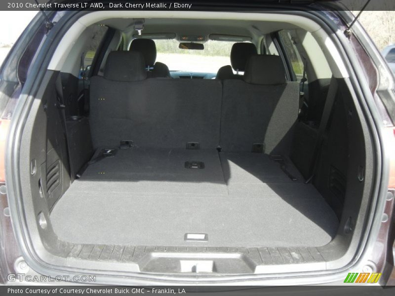 Dark Cherry Metallic / Ebony 2010 Chevrolet Traverse LT AWD