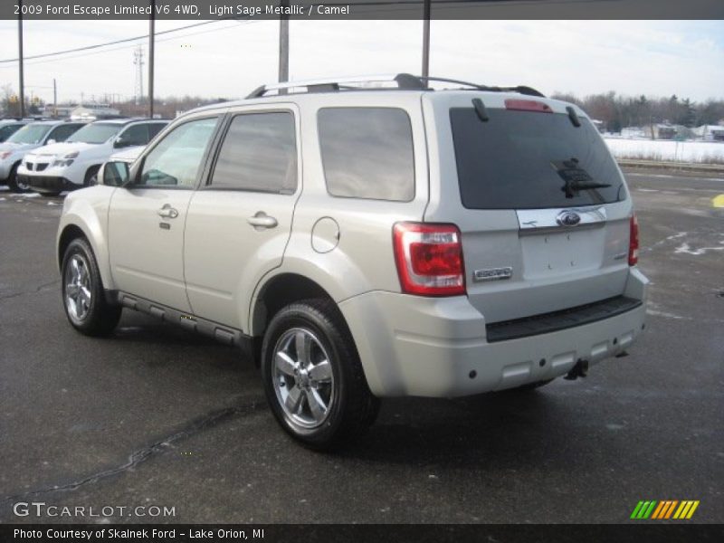 Light Sage Metallic / Camel 2009 Ford Escape Limited V6 4WD