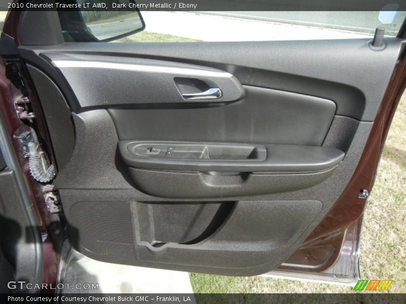 Dark Cherry Metallic / Ebony 2010 Chevrolet Traverse LT AWD