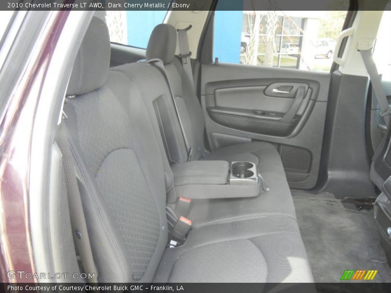 Dark Cherry Metallic / Ebony 2010 Chevrolet Traverse LT AWD