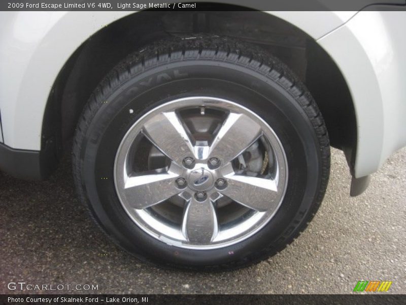Light Sage Metallic / Camel 2009 Ford Escape Limited V6 4WD