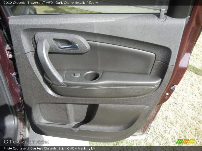 Dark Cherry Metallic / Ebony 2010 Chevrolet Traverse LT AWD