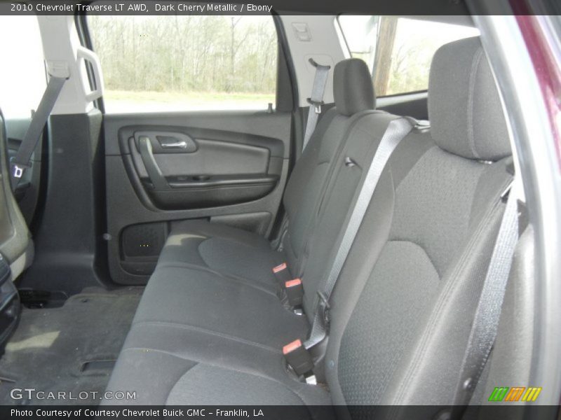 Dark Cherry Metallic / Ebony 2010 Chevrolet Traverse LT AWD