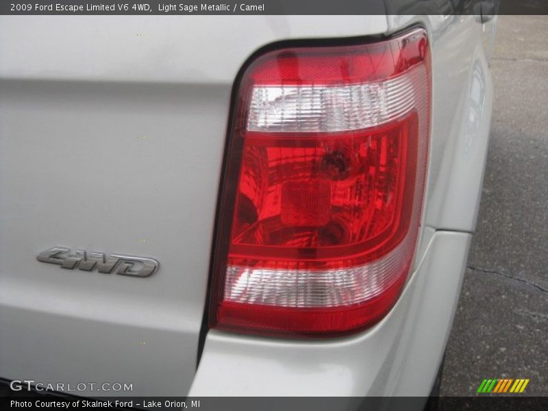 Light Sage Metallic / Camel 2009 Ford Escape Limited V6 4WD