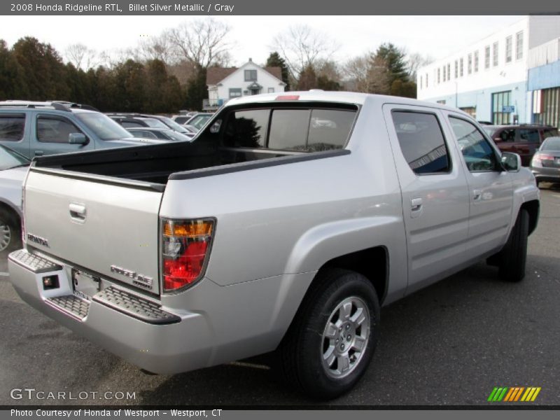 Billet Silver Metallic / Gray 2008 Honda Ridgeline RTL
