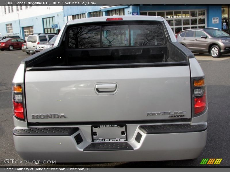 Billet Silver Metallic / Gray 2008 Honda Ridgeline RTL