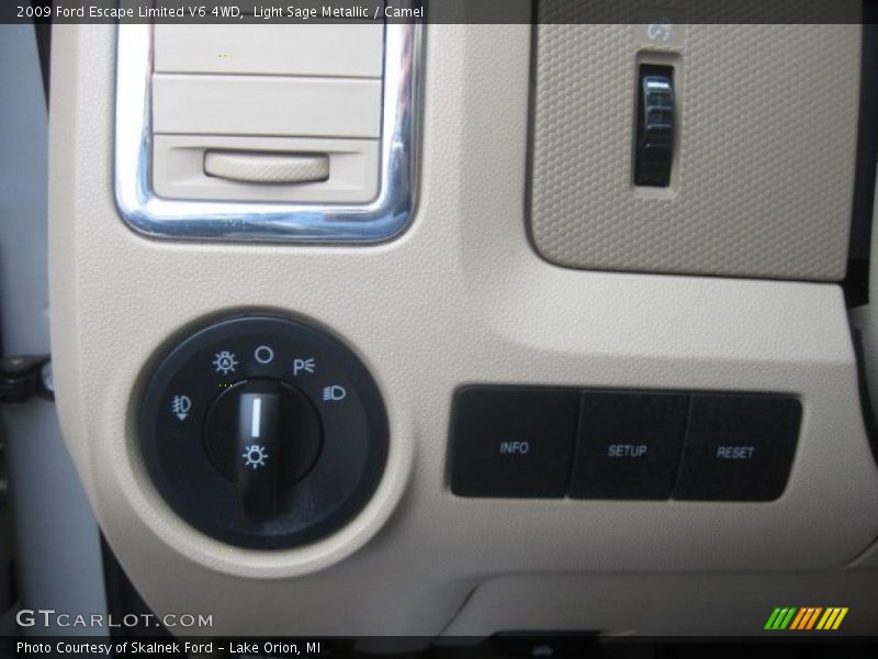 Light Sage Metallic / Camel 2009 Ford Escape Limited V6 4WD