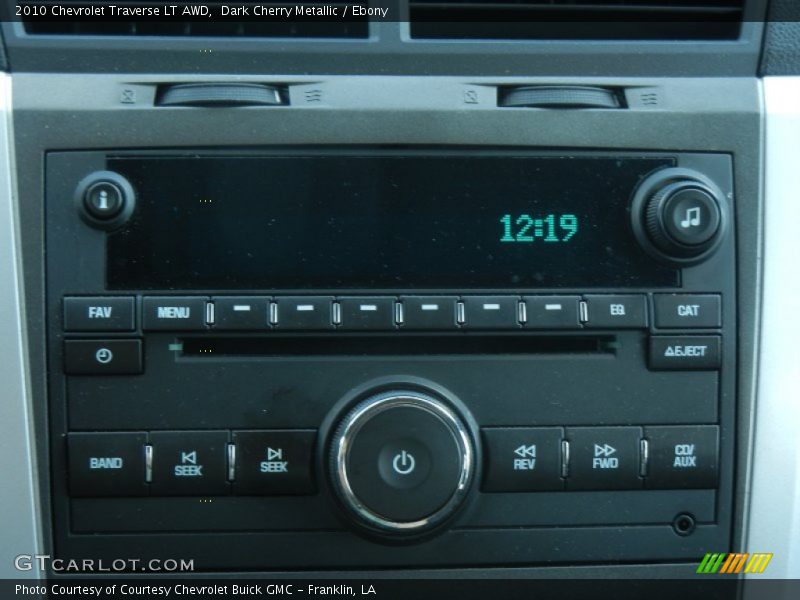 Dark Cherry Metallic / Ebony 2010 Chevrolet Traverse LT AWD