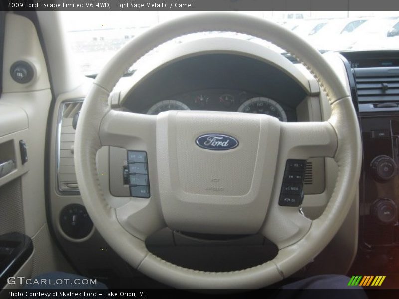 Light Sage Metallic / Camel 2009 Ford Escape Limited V6 4WD