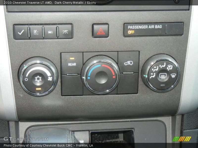 Dark Cherry Metallic / Ebony 2010 Chevrolet Traverse LT AWD