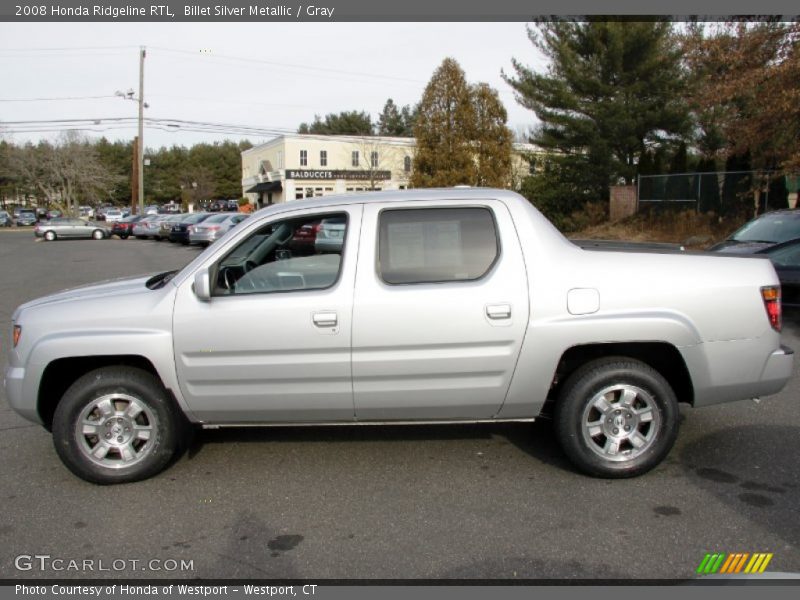 Billet Silver Metallic / Gray 2008 Honda Ridgeline RTL