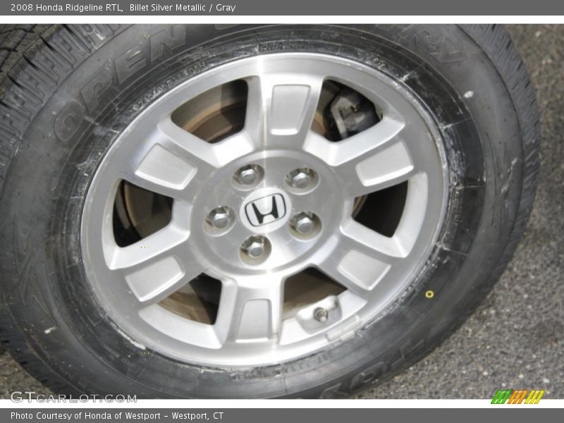 Billet Silver Metallic / Gray 2008 Honda Ridgeline RTL