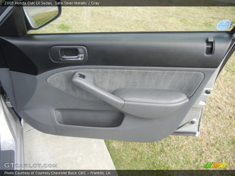 Satin Silver Metallic / Gray 2005 Honda Civic LX Sedan
