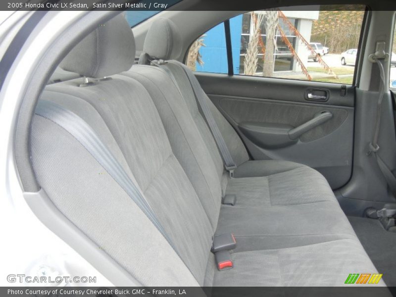 Satin Silver Metallic / Gray 2005 Honda Civic LX Sedan